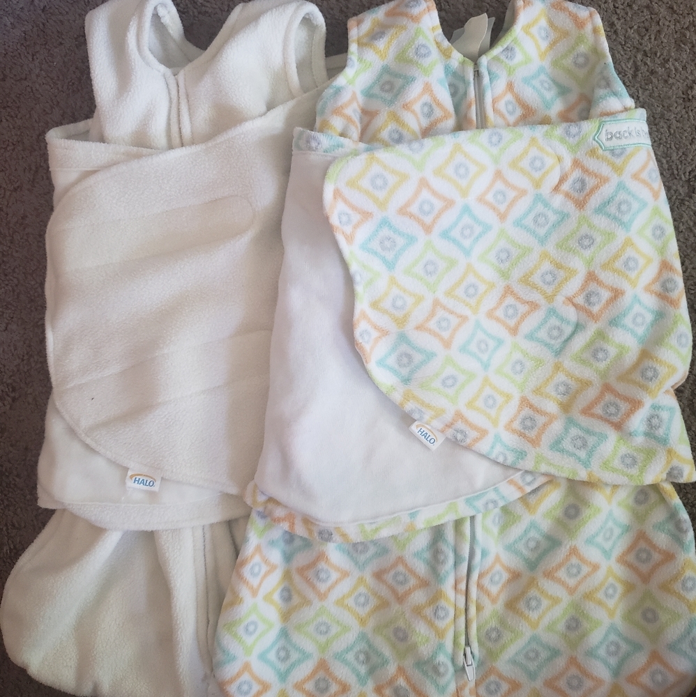 Lot of 2 Newborn Halo Sleep Sacks
